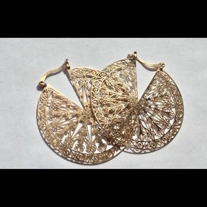Gold Filigree Earrings
